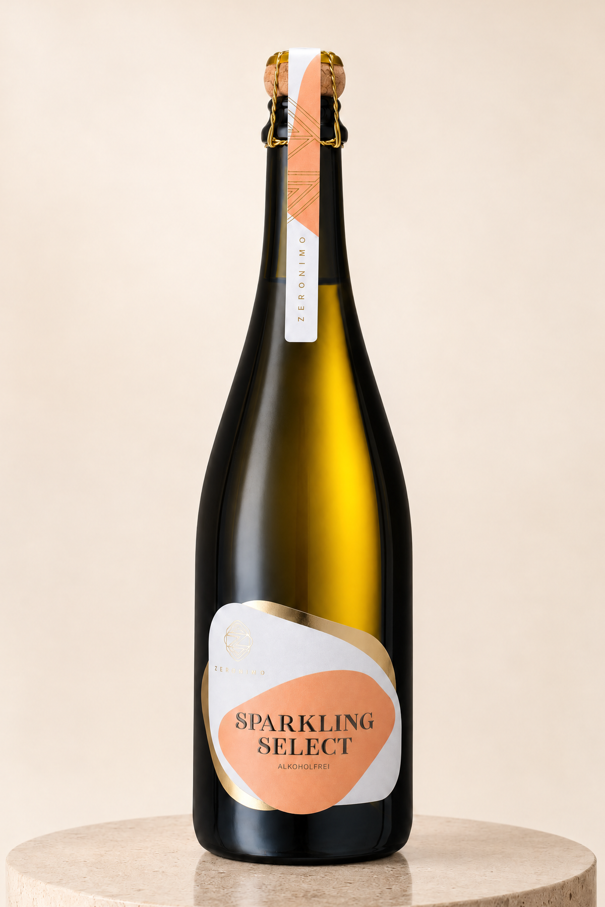 Sparkling Select 750ml bottle, front label